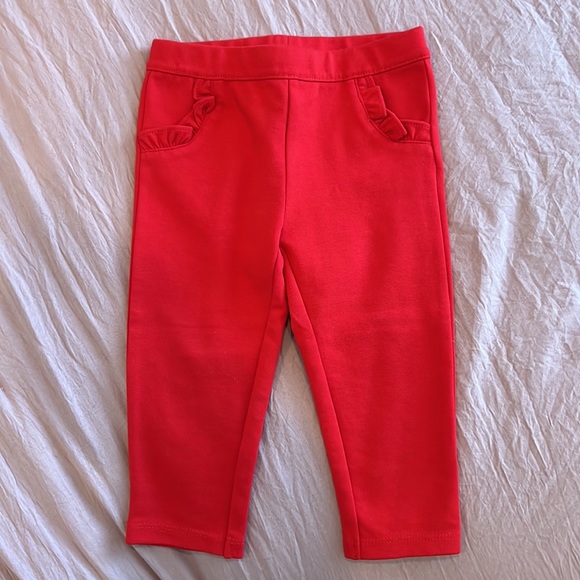 Janie and Jack 12-18 month short sleeve shirt and ruffled pocket legging - Picture 5 of 7